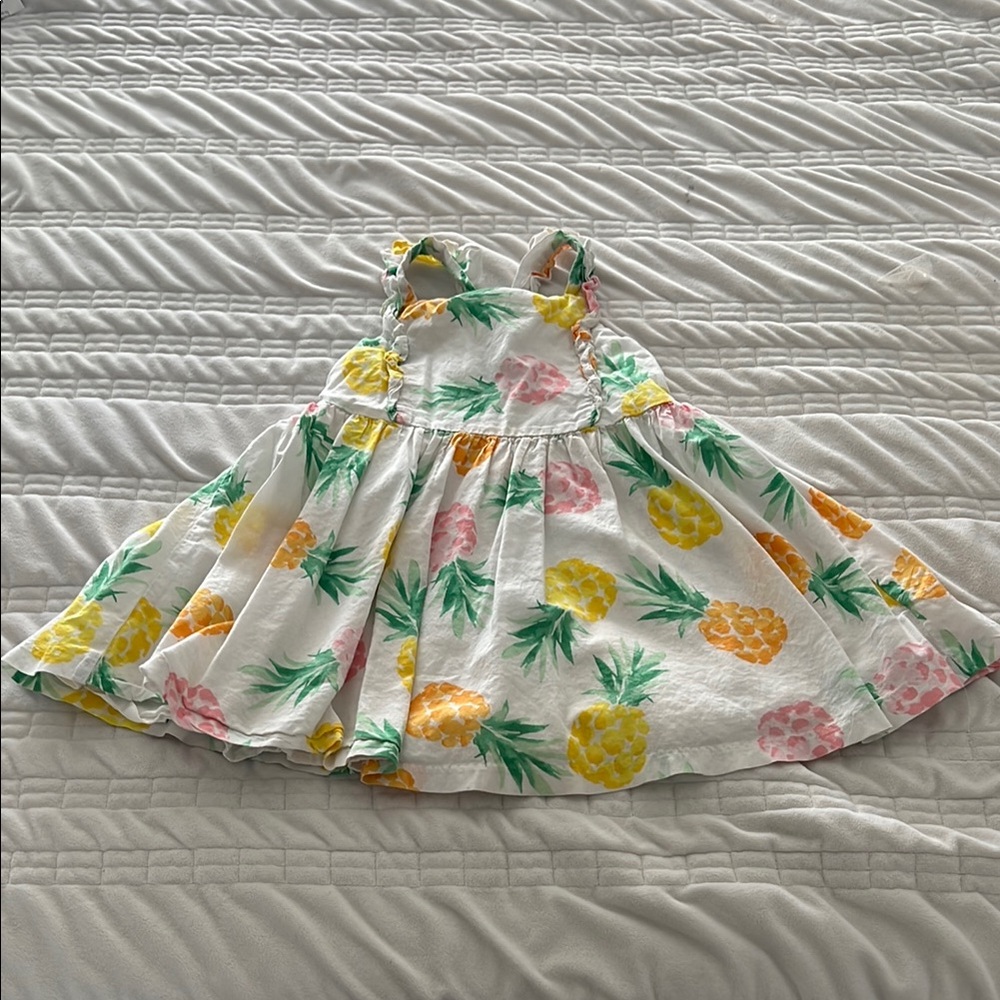 Janie and Jack Cream Sundress Spaghetti Strap Sleeveless